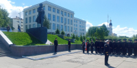 Курсанты Арктического морского института имени В.И. Воронина провели торжественное построение - ГМА им. адм. С.О.Макарова