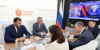 ПМЭФ-2026: Дмитрий Миляев встретился с председателем партии ЛДПР Леонидом Слуцким - Правительство области