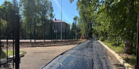 В приюте "Камские зори" ведутся работы по ремонту дороги - Менделеевский район
