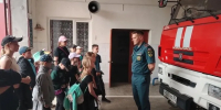 Мценские школьники побывали в гостях у огнеборцев - Газета Мценский край