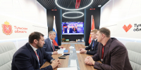 ПМЭФ-2026: Дмитрий Миляев, Александр Никитин и Тимофей Мозгов обсудили вопросы развития баскетбола в Тульской области - Правительство области