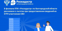 В филиале ППК «Роскадастр» по Белгородской области рассказали о льготах при предоставлении сведений из ЕГРН участникам СВО. - Новооскольский городской округ