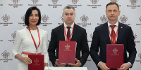 Вице-губернатор Краснодарского края Александр Руппель и глава Сочи Андрей Прошунин на ПМЭФ-2026 подписали соглашение о возведении многоуровневого ресторана на курорте. - Itar-TassKuban.Ru