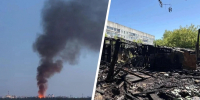 Появились подробности крупного пожара в Ярославле | Источник: Подслушано в Ярославле / Telegram, МЧС России по Ярославской области / Max - 76.Ru