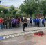 В эти минуты на Аллее Героев в Элисте проходит траурный митинг, посвящённый памяти Героя России, заместителя командира батальона, старшего лейтенанта Нарана Очир-Горяева. - ГТРК