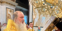 Служение митрополита Филарета накануне Недели всех святых и Собора Уфимских святых - Уфимская Епархия