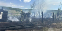 Пожар в деревне Малая Уря - Газета Красноярский рабочий