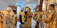 Накануне Недели всех святых митрополит Иосиф совершил Всенощное бдение и освятил новые иконы для Одигитриевского собора города Улан-Удэ - Улан-Удэнская и Бурятская епархия