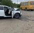 В Красногвардейском округе легковушка врезалась в школьный автобус - ИА Победа 26