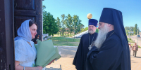 Епископ Валуйский и Алексеевский Савва совершил Божественную Литургию в храме Усекновения главы Иоанна Предтечи поселка Уразово - Валуйская епархия