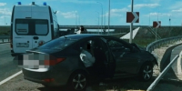При наезде на препятствие пострадали пассажиры Hyundai Solaris - TltGorod.Ru