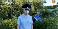 «Не справился с управлением»: Под Угличем перевернулся экскурсионный автобус с детьми - YarCube.Ru