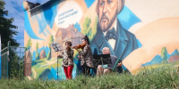 В городе-спутнике Смоленской АЭС торжественно открыли муралы в честь композитора Михаила Глинки и космонавта Юрия Гагарина - О чём Говорит Смоленск
