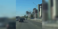 Воронежцы сообщили о пожаре на стройке на Московском проспекте - ГТРК Воронеж