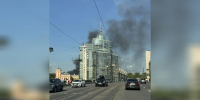 Почти 40 спасателей тушат пожар в районе Финляндского вокзала - Spbdnevnik.ru