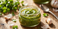 Беру чеснок и свежую зелень - и готовлю сразу 10 банок этой вкуснятины на зиму: идеально и в салат, и на хлебушек - Progorod33.Ru
