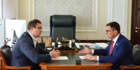 Губернатор Омской области Виталий Хоценко провел рабочую встречу с депутатом Государственной Думы Игорем Антропенко - Газета Омский пригород