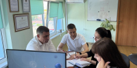Сотрудники Контрольно-счетной палаты Краснодарского края провели рабочую встречу с руководителем государственного казенного учреждения Краснодарского края «Центр организации дорожного движения» - Контрольно-счетная палата