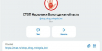 Чат‑бот «СТОПНаркотики35». - Белозерский муниципальный округ
