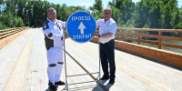 В Локтевском районе открыли движение по отремонтированному мосту через реку Алей - Законодательное Собрание