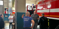 Экскурсия в пожарную часть Кинель-Черкасского района - Центр по делам гражданской обороны, пожарной безопасности и чрезвычайным ситуациям