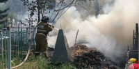 Пожар в окрестностях села Михайловское / Фото: МЧС по Алтайскому краю - ИА Амител