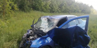 В Кинель-Черкасском районе лоб в лоб столкнулись два автомобиля Lada - Волга Ньюс