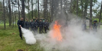 Псковские курсанты отработали навыки действий в случае пожара - Pln-Pskov.Ru