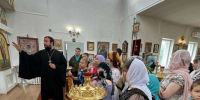 Воспитанники летнего лагеря Демушкинской школы посетили Никольский храм села Устье - Касимовская епархия
