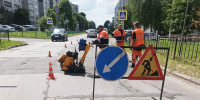 В Железногорске продолжаются ямочные ремонты дорог - Газета Железногорские новости