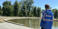 В парке «Изумрудный» прошёл профилактический рейд по безопасности несовершеннолетних на водных объектах - Администрация г. Барнаул
