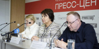 уНа фотографии изображены участники пресс-конференции по проведению в Челябинске II Кубка полпреда Президента РФ в УрФО для Защитников Отечества., Изображение. - Правительство Челябинской области