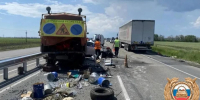 На трасе под Таганрогом водитель во время обгона врезался в машину дорожников, есть пострадавшие - Газета Таганрогская правда