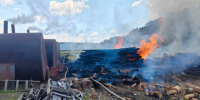 В Меленковском районе загорелась пилорама между деревнями Кесово и Максимовка - Владимирские Ведомости