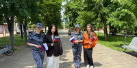 В Карачаево-Черкесии росгвардейцы участвуют во всероссийской акции  «Российский триколор» - Росгвардия