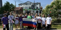 В поселке Яблоновском провели акцию «Российский триколор» - ИА Адыгея Сегодня