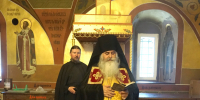 Архимандрит Тихон (Затёкин) отслужил литию по участнику поиска останков Царской семьи А.Н. Авдонину - Вознесенский печерский мужской монастырь