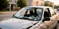В Мурманске автомобиль стал жертвой атаки буйного посетителя кафе - Мурманский вестник