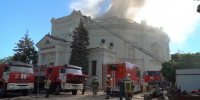 Пожар в здании музея-панорамы в Севастополе после атаки ВСУ ликвидирован - M24.Ru