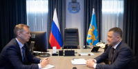 Развитию взаимодействия Псковской области и Совета Федерации посвящена встреча Михаила Ведерникова и Андрея Яцкина - Губернатор Псковской области