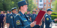 Молодые офицеры Главного управления приняли     присягу - МЧС России