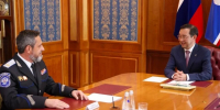 Айсен Николаев провел рабочую встречу с атаманом Всероссийского казачьего общества - Якутское-Cаха ИА