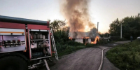 Пожарные спасли мужчину из горящего дома в Липецкой области - Липецкая ГТРК