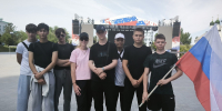 Студенты колледжа ЖКХ АГАСУ присоединились к патриотическому забегу - Архитектурно-строительный университет