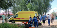 реанимобиль на месте смертельного ДТП с маршруткой, Краснинское шоссе, фото Drive2 Смоленск - О чём Говорит Смоленск