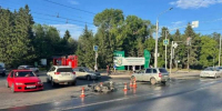 В Омске водитель «Тойоты» не пропустил мотоцикл: мотоциклиста госпитализировали - Om1.Ru