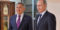 Владимир Путин поздравил Рустама Минниханова с Днем России - ИА Татар-информ