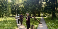 Студенты алабинского отделения Наро-Фоминского техникума вышли на субботник - Администрация Наро-Фоминского г.о.