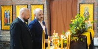 Вячеслав Федорищев принял участие в церемонии освящения и установки купола на храм священномученика Киприана и мученицы Иустины - ТК ТОЛЬЯТТИ 24