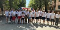 «Россия — это мы». В Брянске провели легкоатлетический забег по лестнице бульвара Гагарина - ИА Наш Брянск.ru
